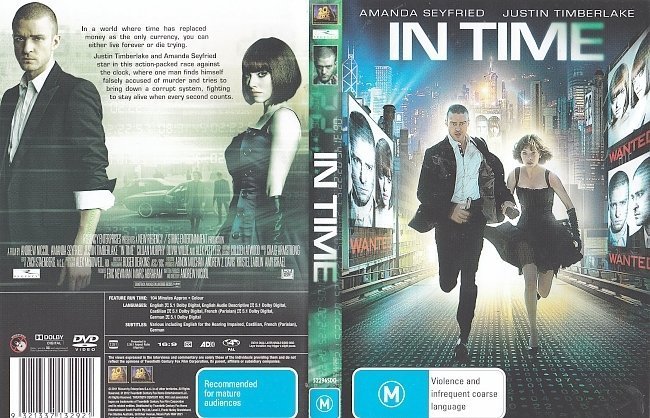 dvd cover In Time (2011) R4