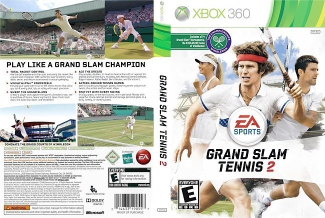 dvd cover Grand Slam Tennis 2