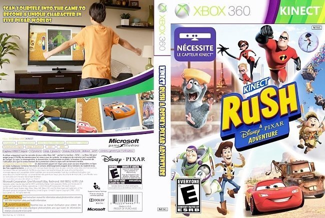 dvd cover Kinect Rush A Disney Pixar Adventure