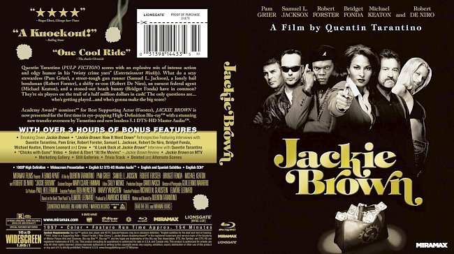 dvd cover Jackie Brown