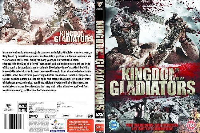 dvd cover Kingdom Of Gladiators (2011)