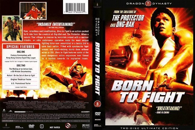 dvd cover Born To Fight (2004) R1