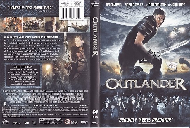 dvd cover Outlander (2009) R1