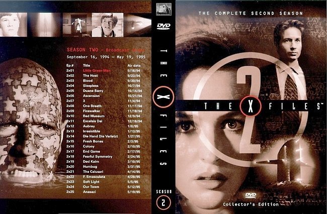 dvd cover The X-Files: Season 1-2-3-4-5-6-7-8-9 DVD Front Covers