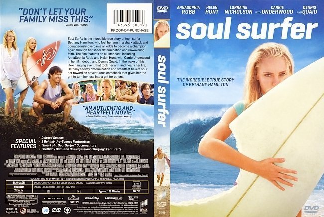 dvd cover Soul Surfer (2011) WS R1