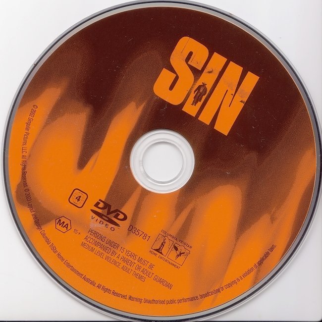 dvd cover Sin (2002) WS R4