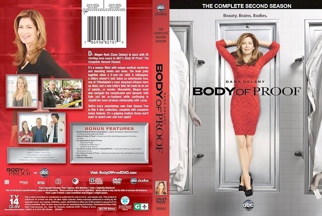 dvd cover Body of Proof Season 2
