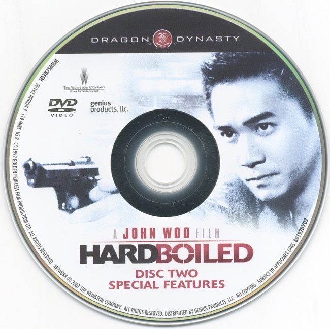 dvd cover Hard Boiled (1992) WS SE R1