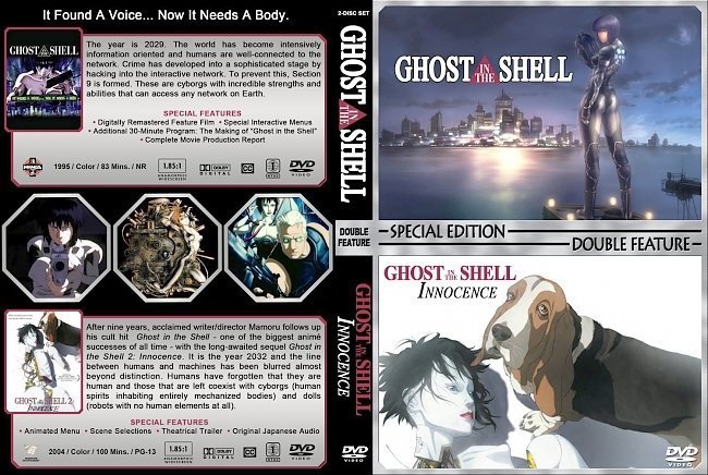dvd cover Ghost on the Shell Double Feature