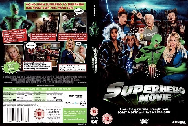 dvd cover Superhero Movie (2008) R2