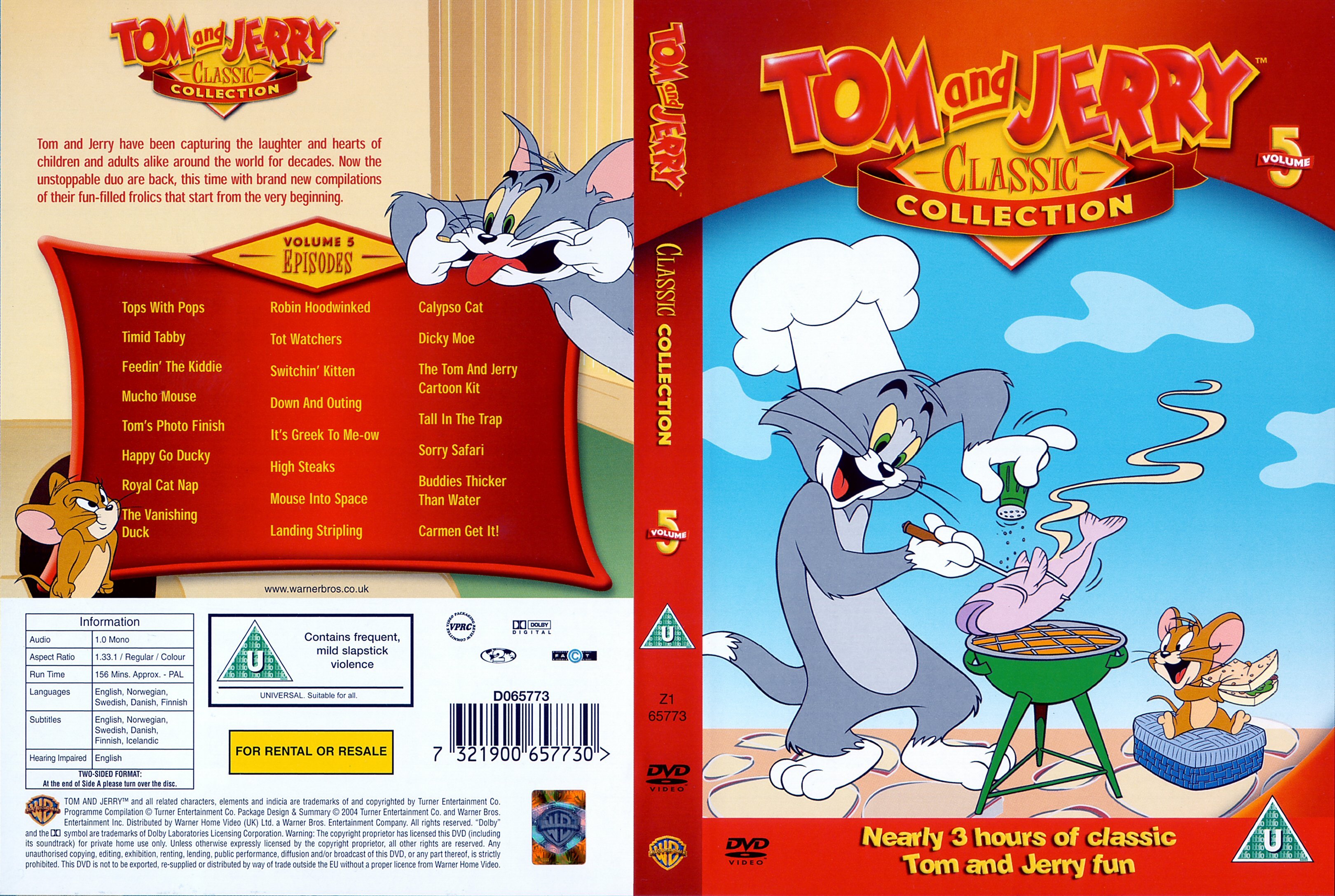 all tom and jerry episodes on dvd