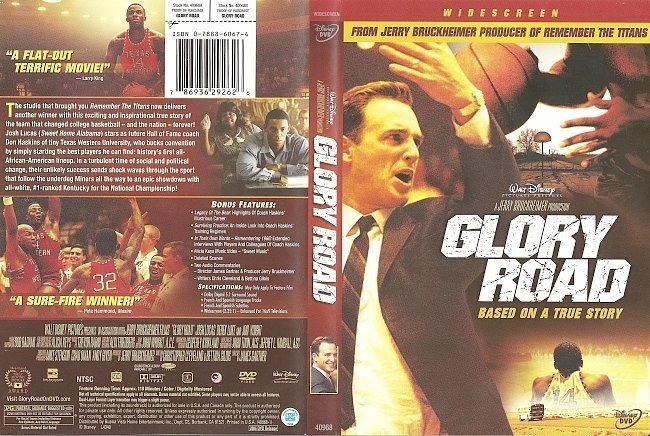 dvd cover Glory Road (2006) WS R1
