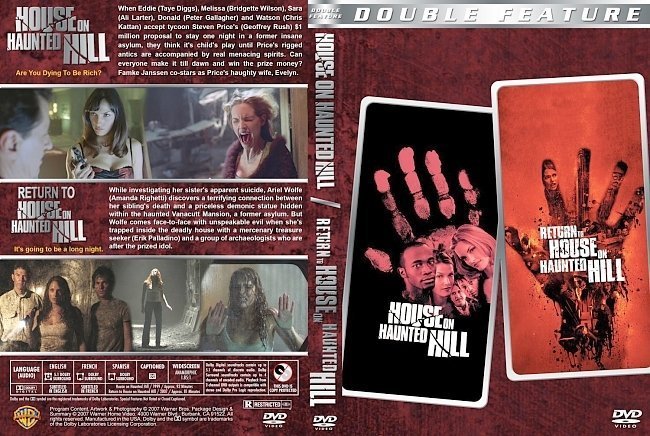 dvd cover House on Haunted Hill Double