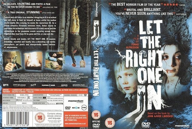 dvd cover Let The Right One In (2008) R2