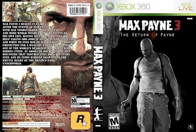 dvd cover Max Payne 3: The Return Of Payne NTSC