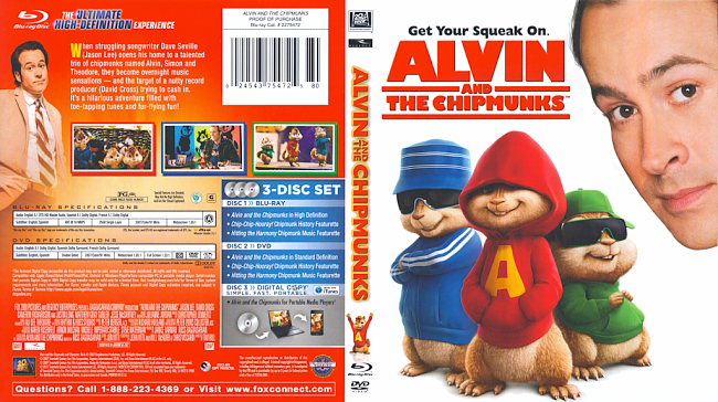 dvd cover Alvin And The Chipmunks