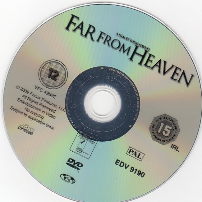 dvd cover Far From Heaven (2002) WS R2