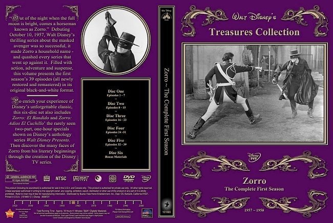 dvd cover Zorro S1