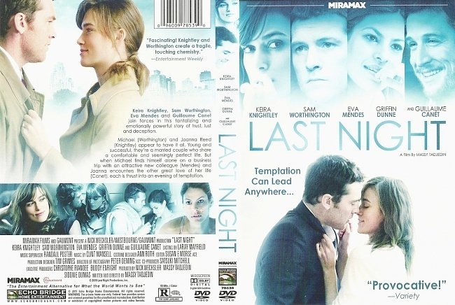 dvd cover Last Night