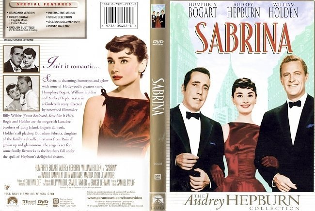 dvd cover Sabrina (1954)