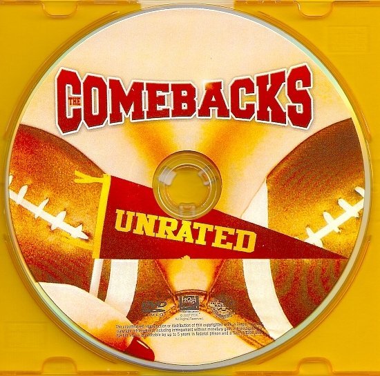 dvd cover The Comebacks (2007) WS UNRATED R1