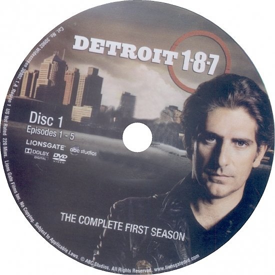 dvd cover Detroit 1-8-7: Season 1 (2010) R1 CUSTOM