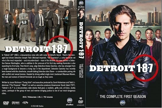 dvd cover Detroit 1-8-7: Season 1 (2010) R1 CUSTOM