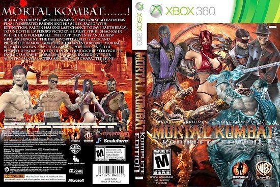 dvd cover Mortal Kombat Komplete Edition
