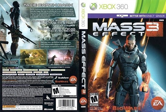dvd cover Mass Effect 3