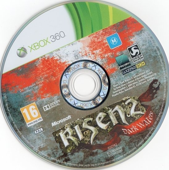dvd cover Risen 2 Dark Waters PAL