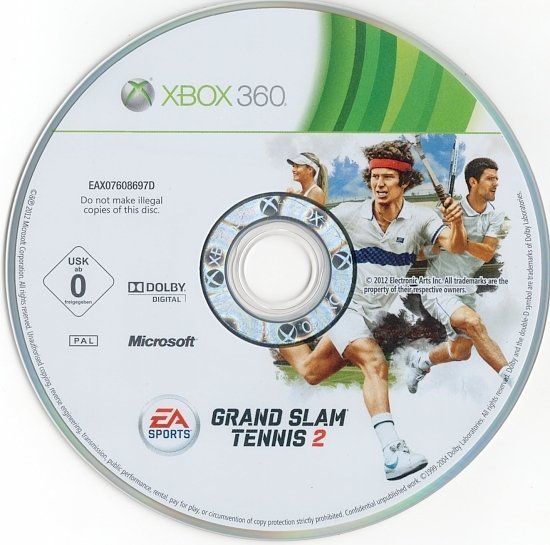 dvd cover Grand Slam Tennis 2 PAL