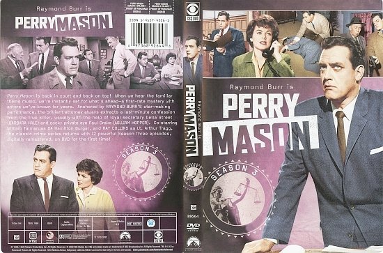 Perry Mason Complete Season 3 Custom DVD Labels 