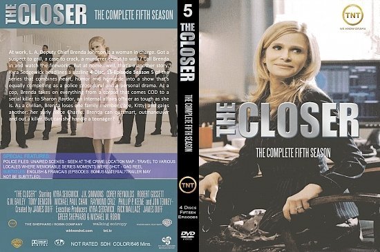 dvd cover The Closer Season 5 (2009) UR R1 Custom