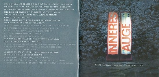 dvd cover Franco Battiato - Inneres Auge (2009)