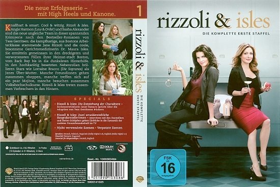 dvd cover Rizzoli & Isles: Season 1 (2010) R2 Dutch