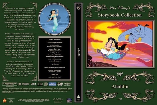 dvd cover Aladdin