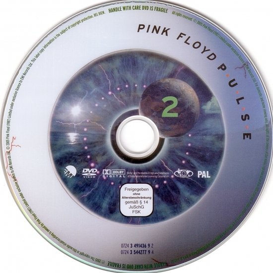 dvd cover Pink Floyd - Pulse (2006) R0