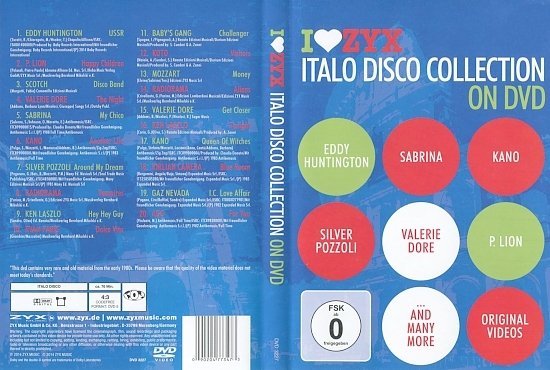 dvd cover ZYX Italo Disco Collection