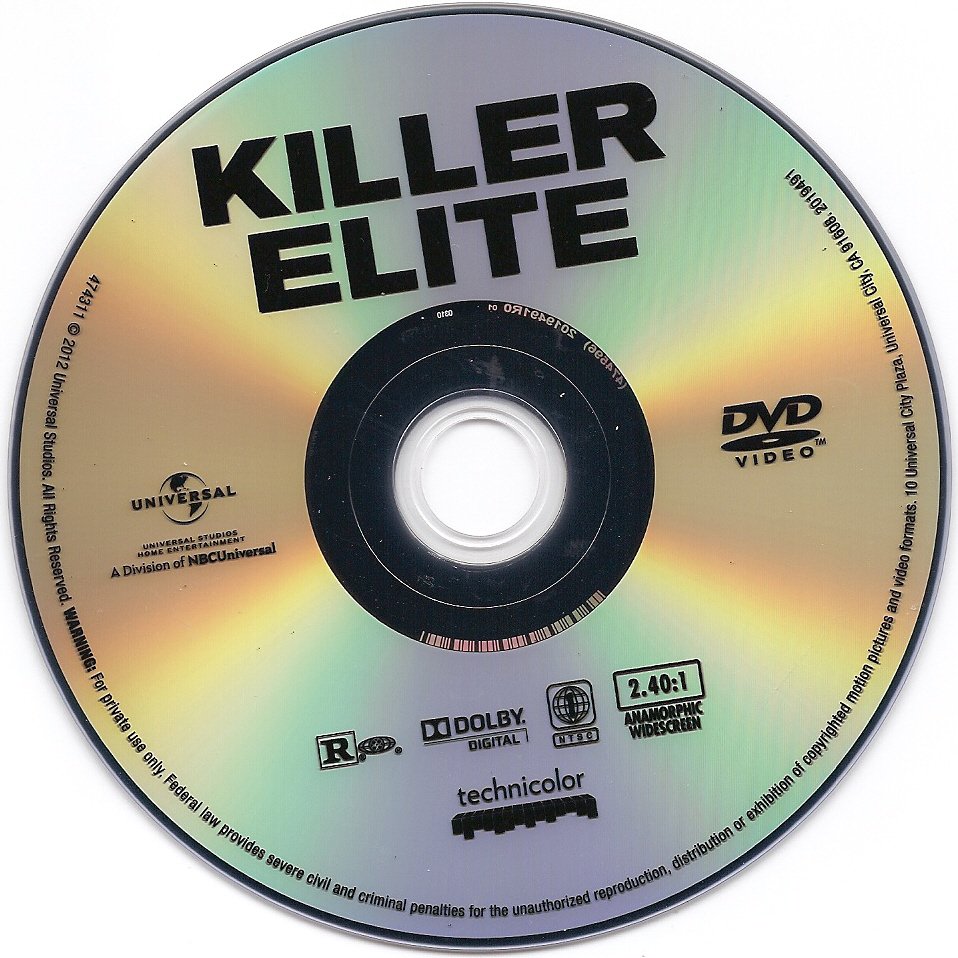 Killer Elite 2011 Ws R1 Dvd Covers And Labels