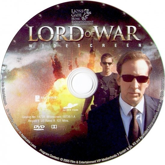dvd cover Lord Of War (2005) R1