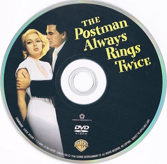 dvd cover The Postman Always Rings Twice (1946) FS R1