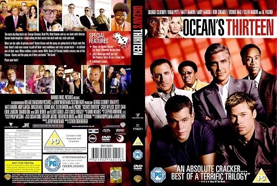 dvd cover Ocean's Thirteen (2007) WS R2