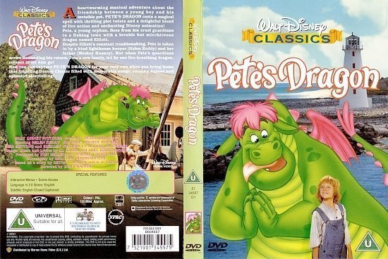 dvd cover Pete's Dragon (1977) R2