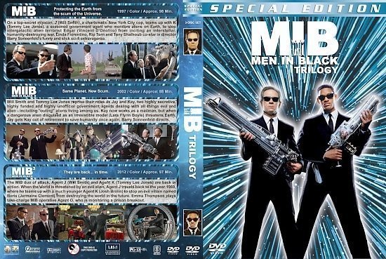 dvd cover Men in Black Trilogy version 2