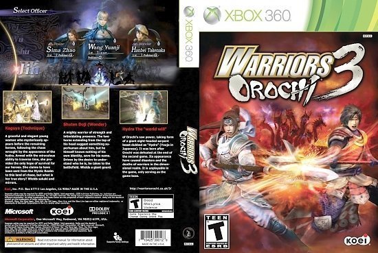 dvd cover Warriors Orochi 3