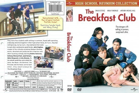 dvd cover The Breakfast Club (1985) R1