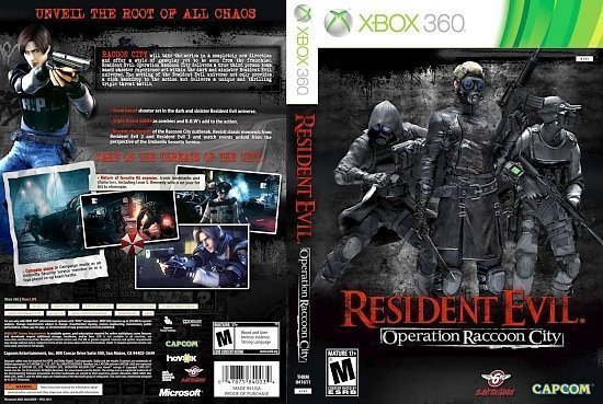 dvd cover Resident Evil: Operation Raccoon City
