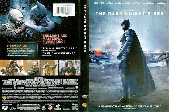 dvd cover The Dark Knight Rises R1 - Front