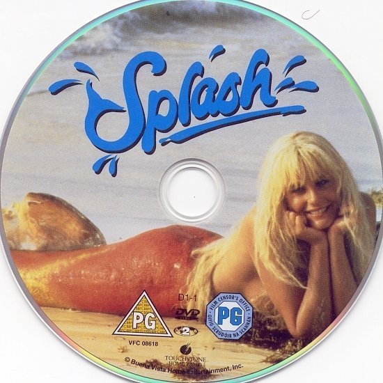 dvd cover Splash (1984) R2