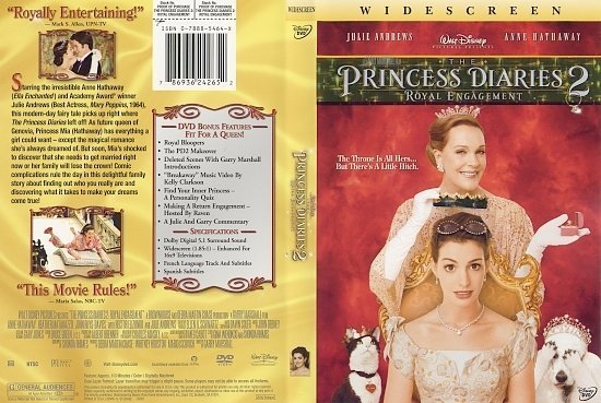 dvd cover The Princess Diaries 2: Royal Engagement (2004) WS R1